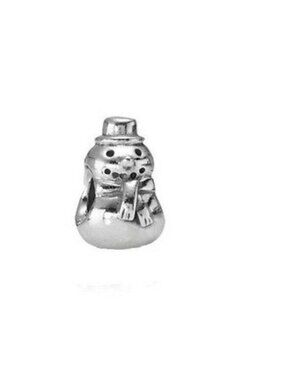 Pandora Sterling Silver Holiday Winter Snowman Charm  790374